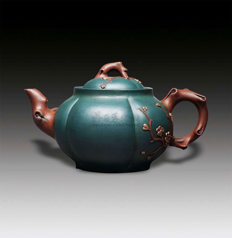 【冯桂林 报春民国绿壶】拍卖品_图片_价格_鉴赏_紫砂_雅昌艺术品拍卖
