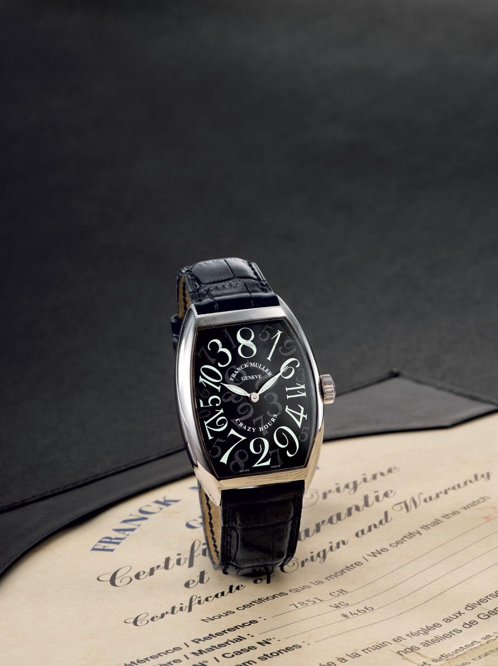 4976 franck muller跳动腕表,型号cintree curvex crazy hour