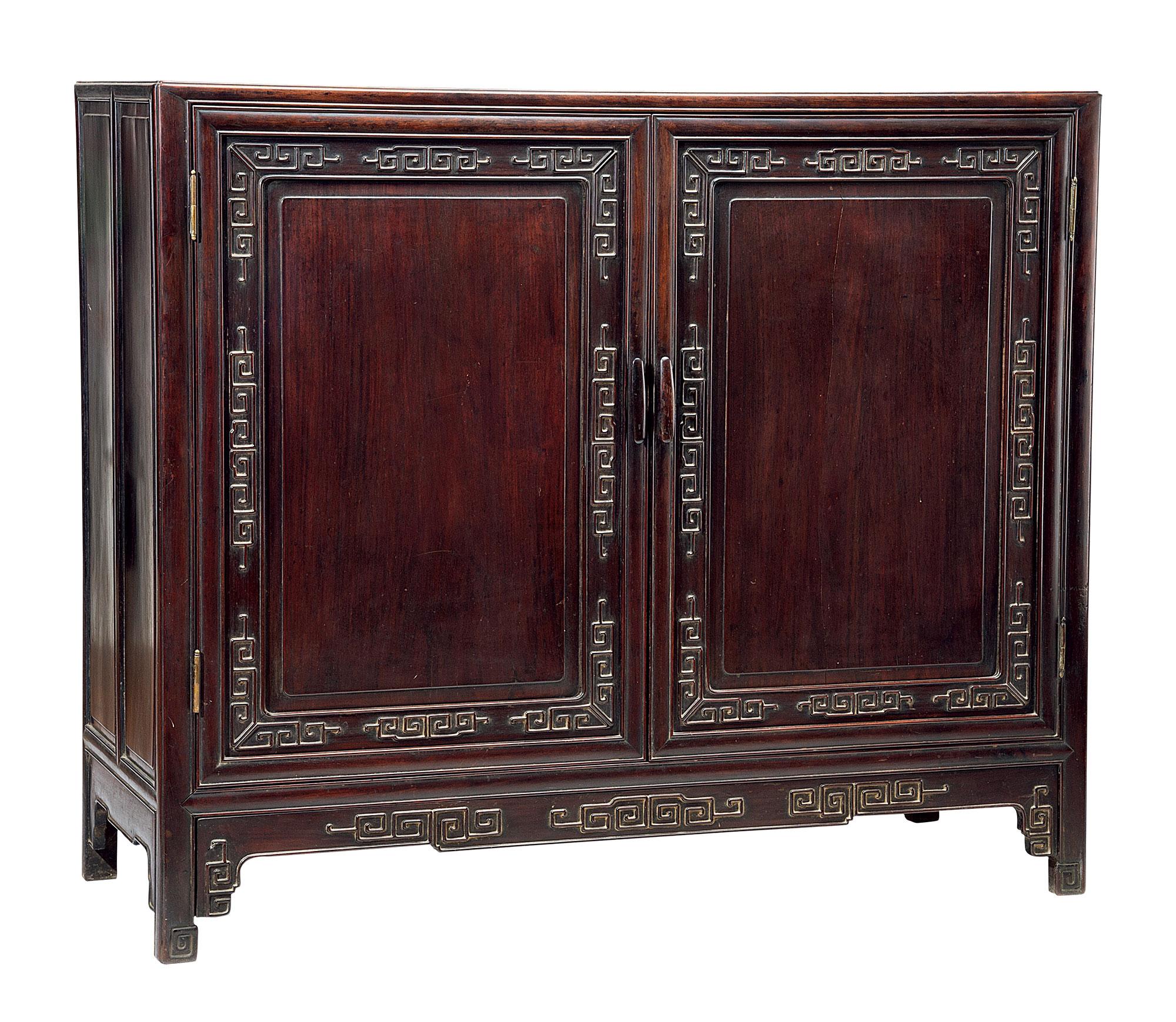 *0061 清 红木画柜