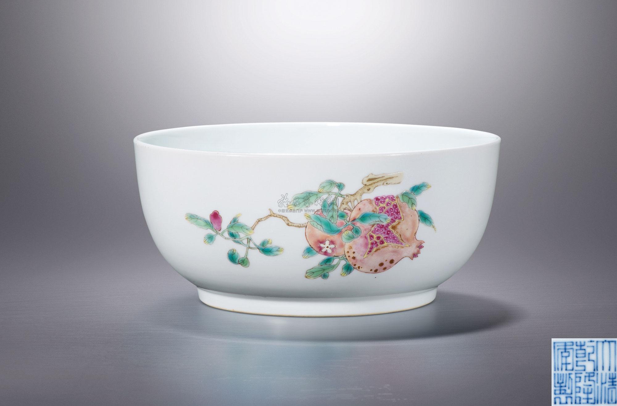 【清乾隆 粉彩三多纹墩式碗】拍卖品_图片_价格_鉴赏_清代粉彩瓷器