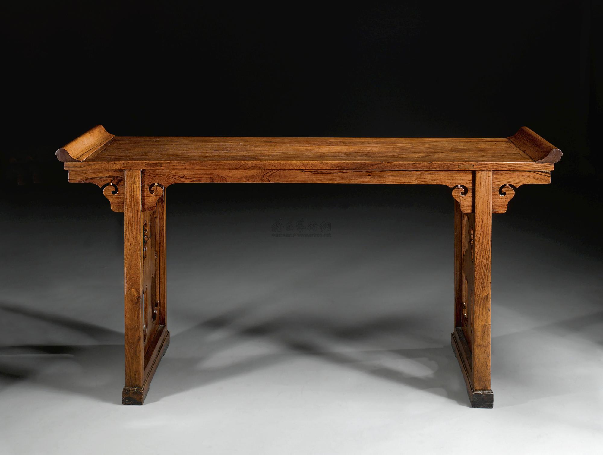 0154 明/清朝初期,17世纪 a huanghuali recessed leg long table
