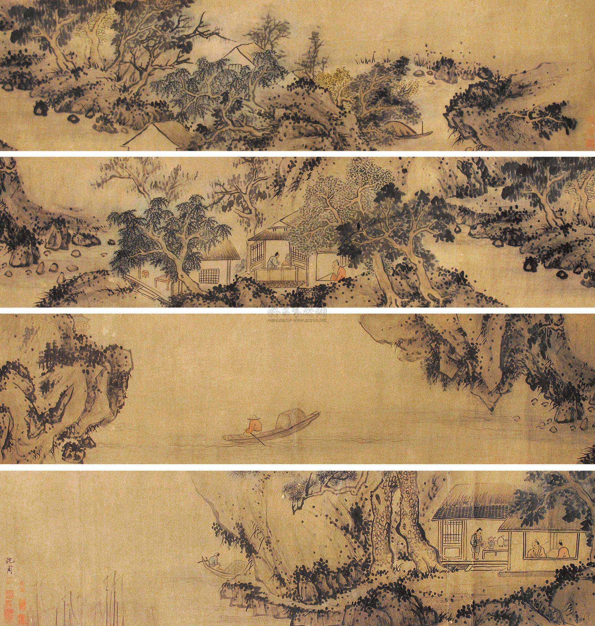 【山水人物 手卷】拍卖品_图片_价格_鉴赏_绘画_雅昌艺术品拍卖网