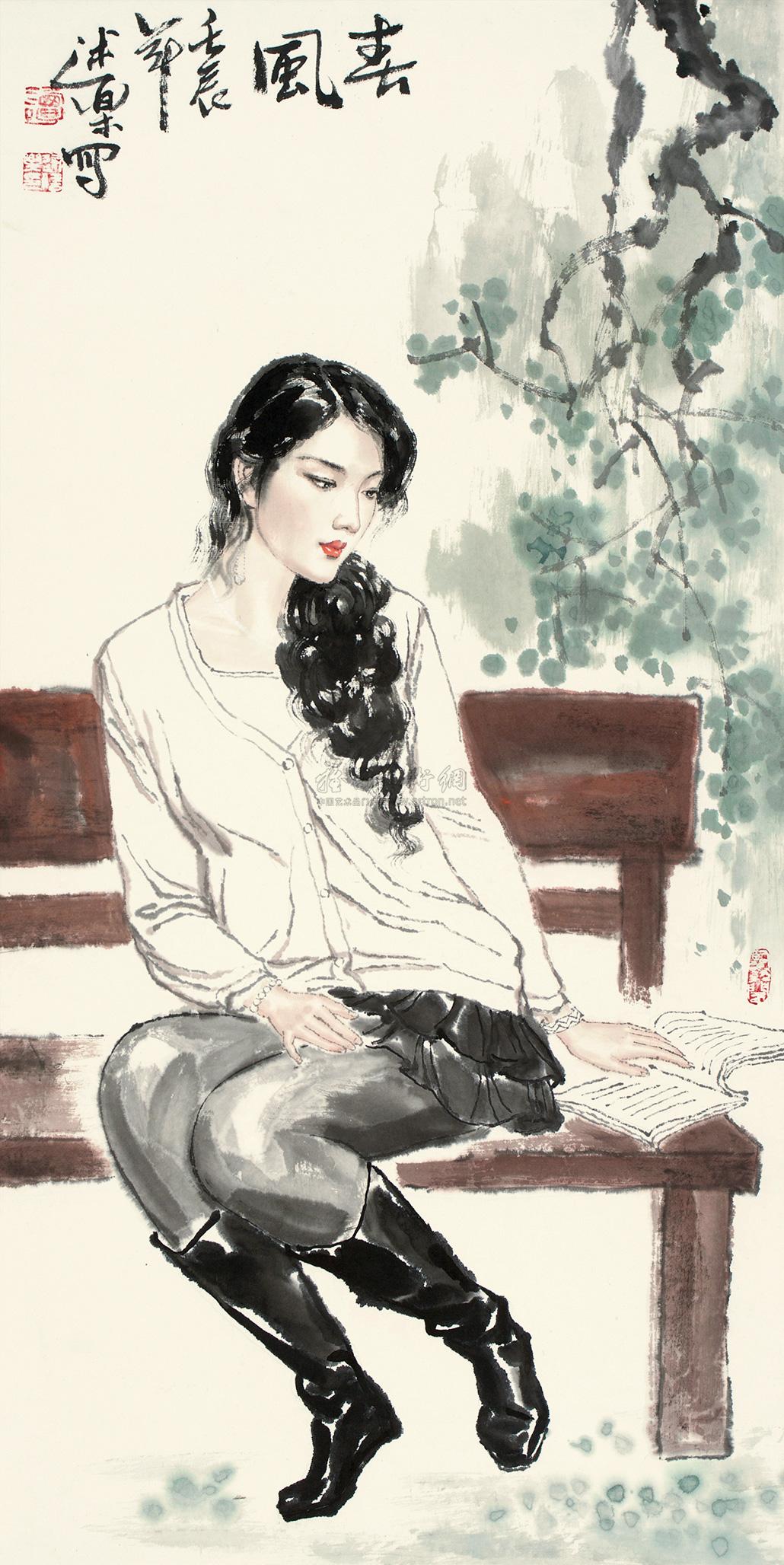 0602 壬辰(2012年)作 春风 镜心 纸本