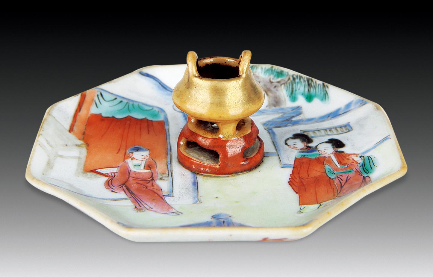 【清 粉彩人物香插】拍卖品_图片_价格_鉴赏_清代粉彩瓷器_雅昌艺术品