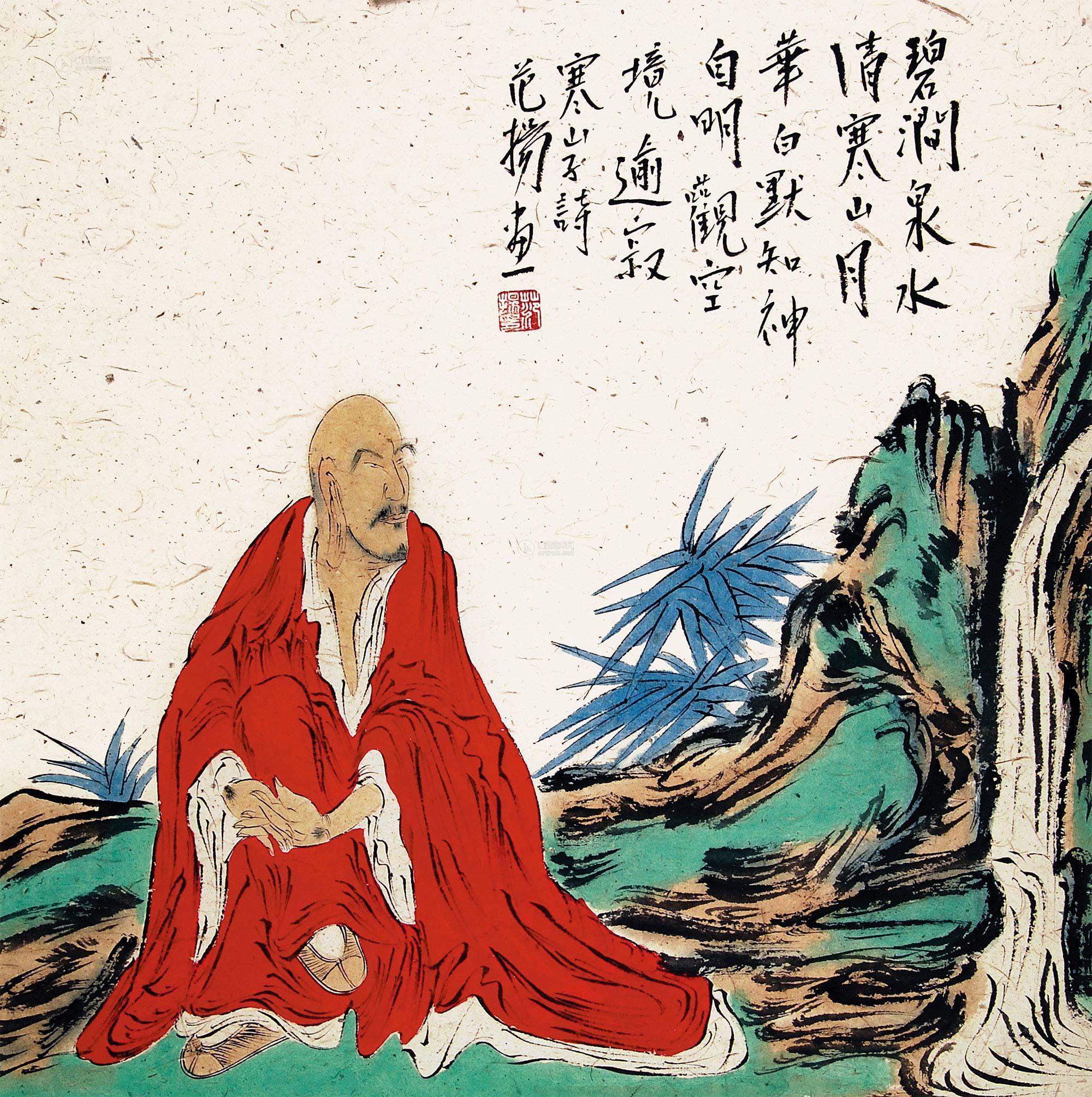 0365 罗汉 立轴 纸本