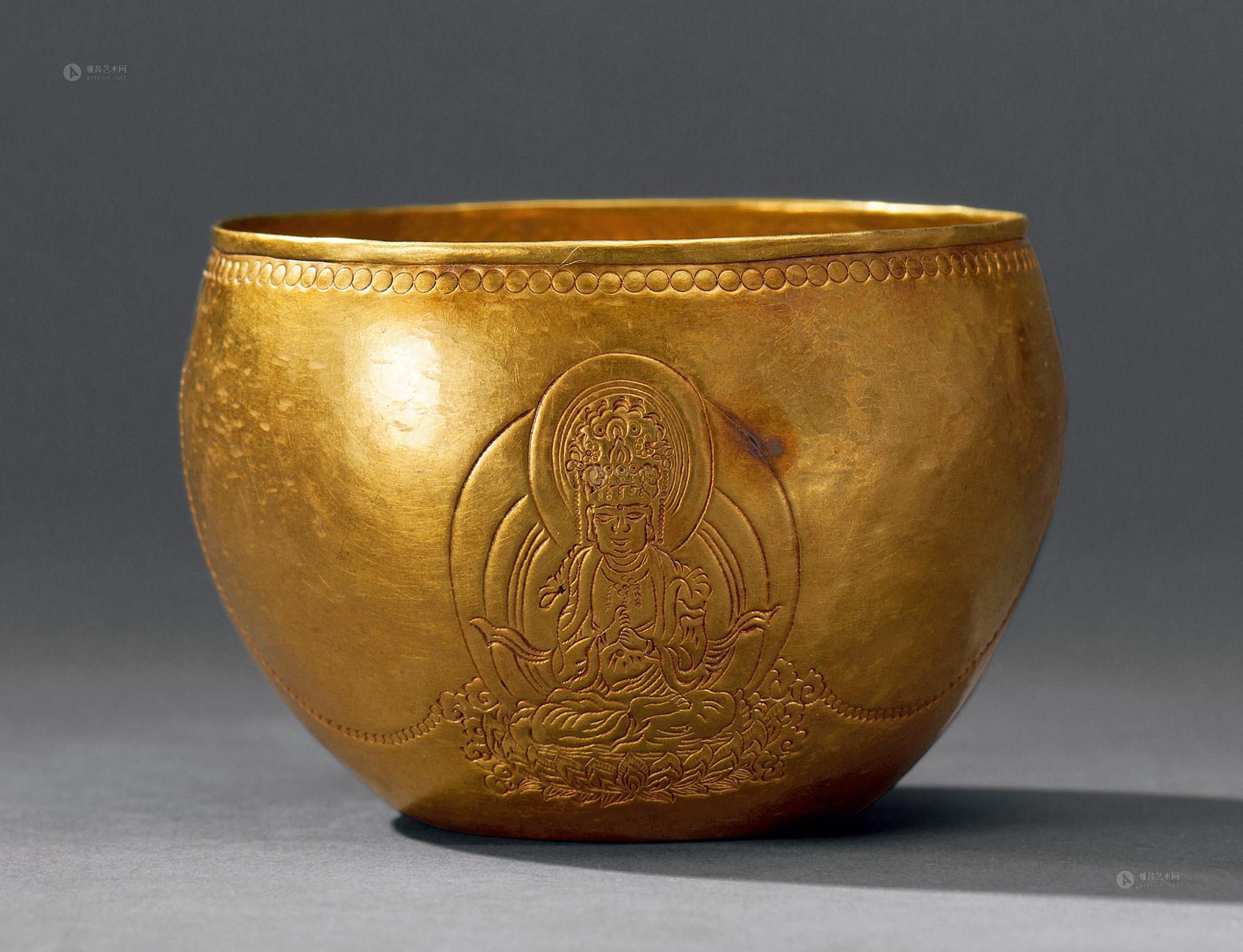 *3125 金·元 纯金三佛钵