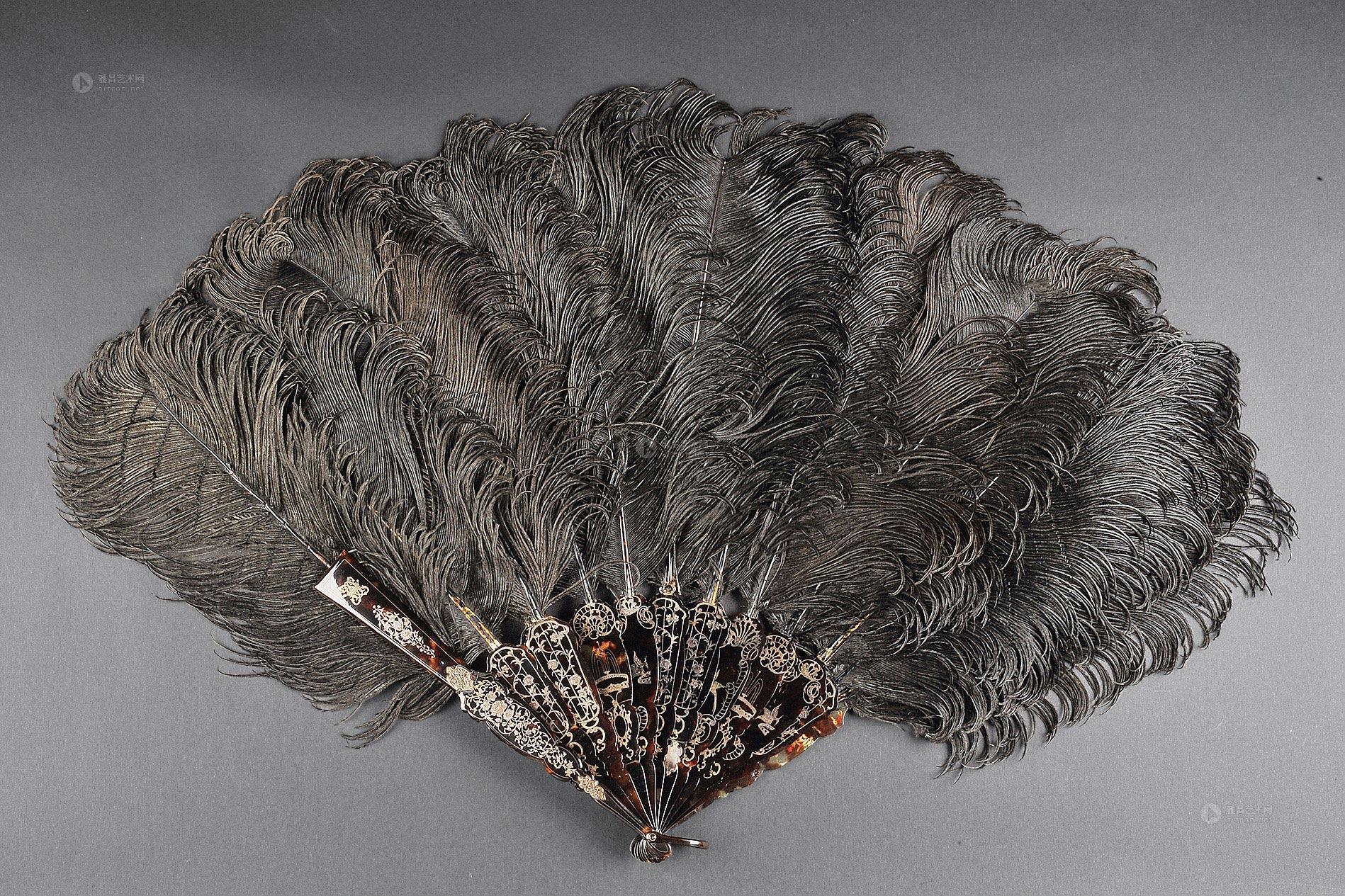 1300 19世纪 玳瑁羽扇