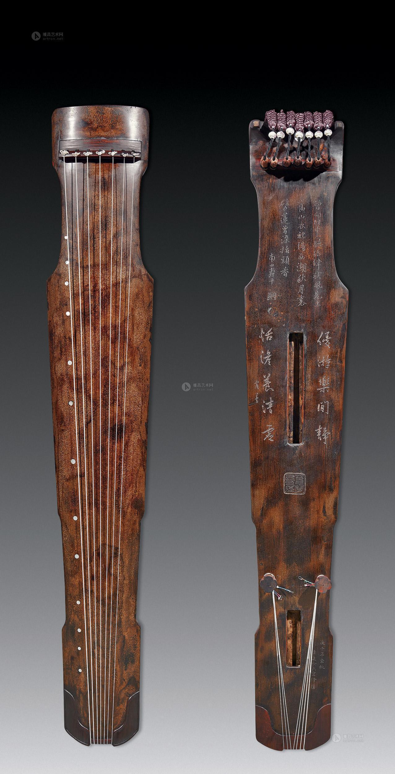 【明末清初 褐漆仲尼式古琴】拍卖品_图片_价格_鉴赏_工艺品其它_雅昌
