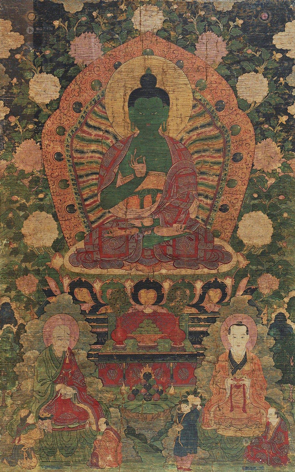 【清乾隆 不空成就如来唐卡】拍卖品_图片_价格_鉴赏_唐卡_雅昌艺术品