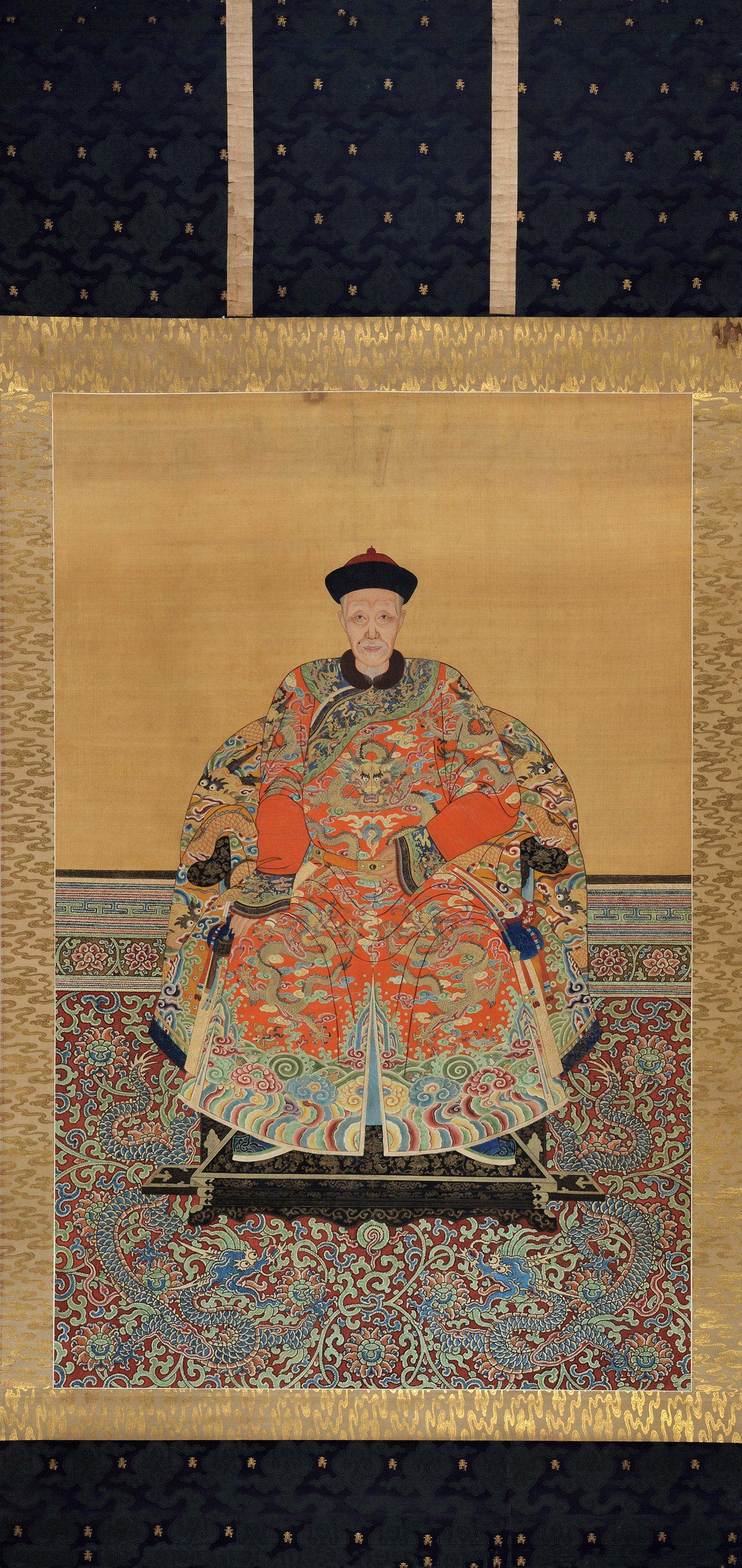 清朝皇帝衮服像图片