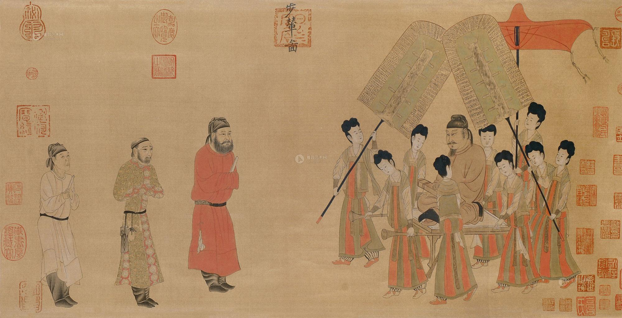 【唐阎立本步辇图】拍卖品_图片_价格_鉴赏_印刷文物_雅昌艺术品拍卖网