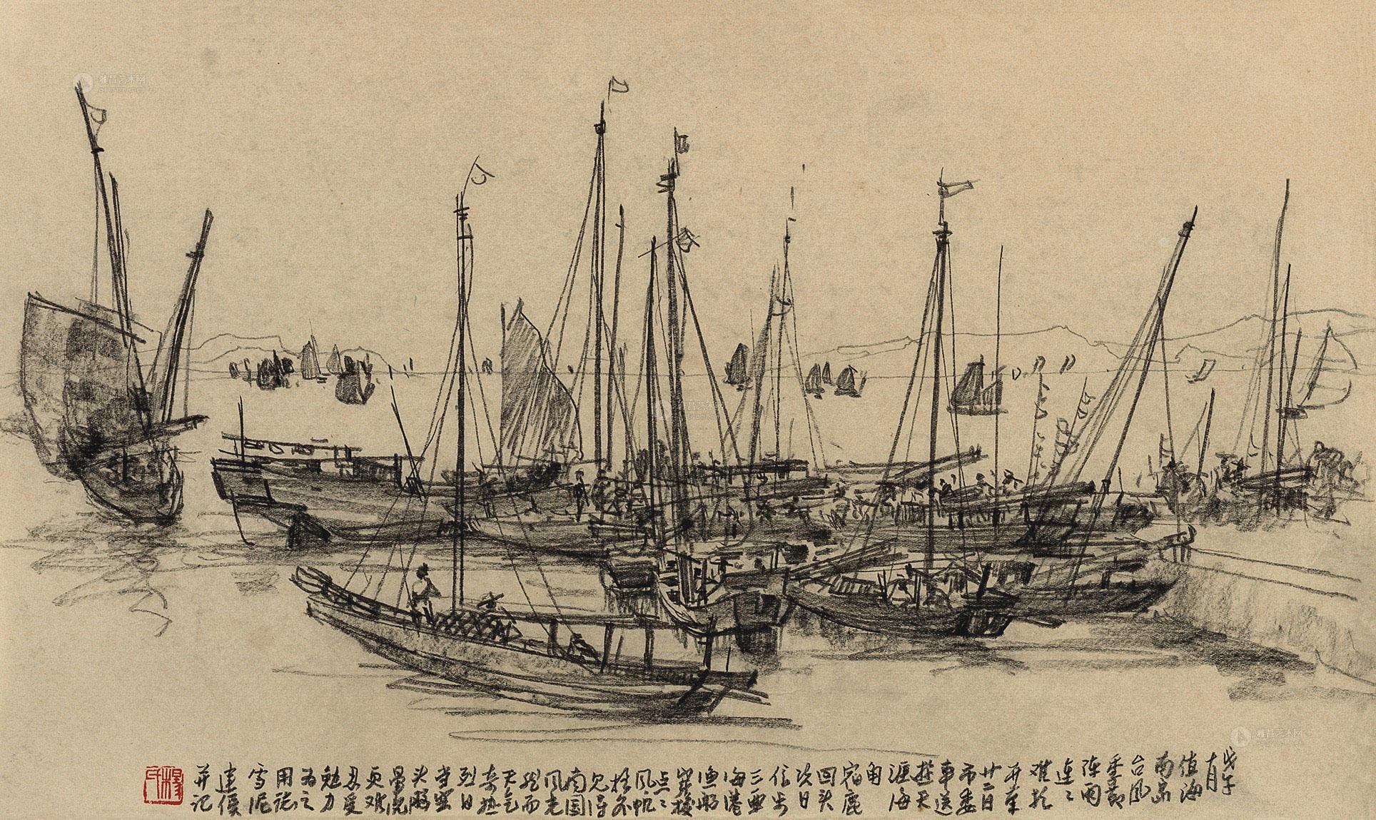 0325 1978年作 满载而归 镜心 纸本