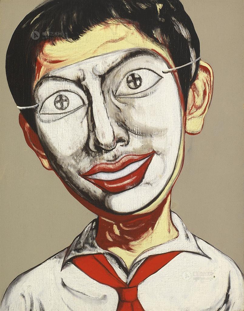 面具系列:第三十一号 油彩 画布】拍卖品_图片_价格_鉴赏_油画_雅昌