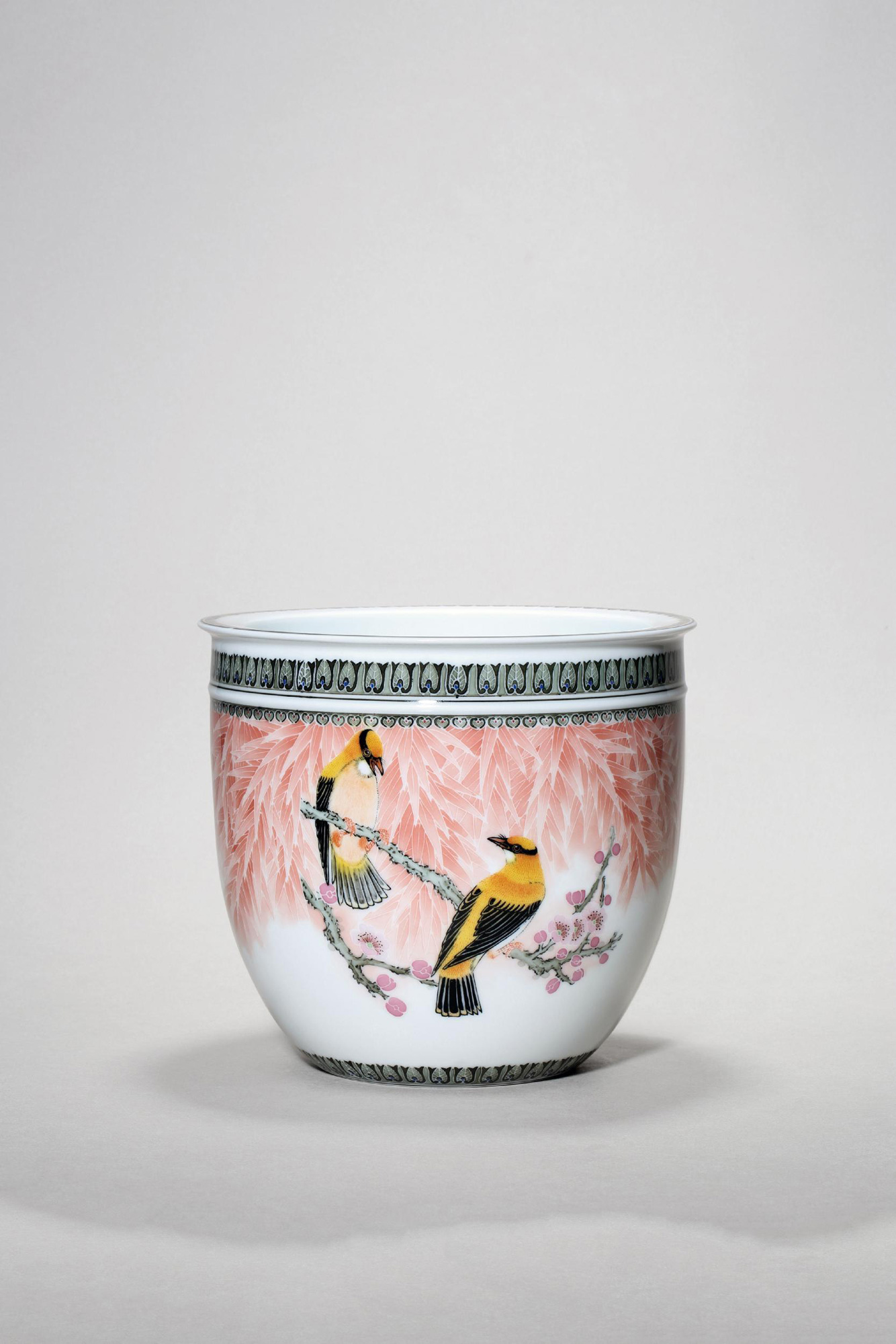 5047 2012年 黄小玲 釉下彩《锦瑟和鸣》画缸