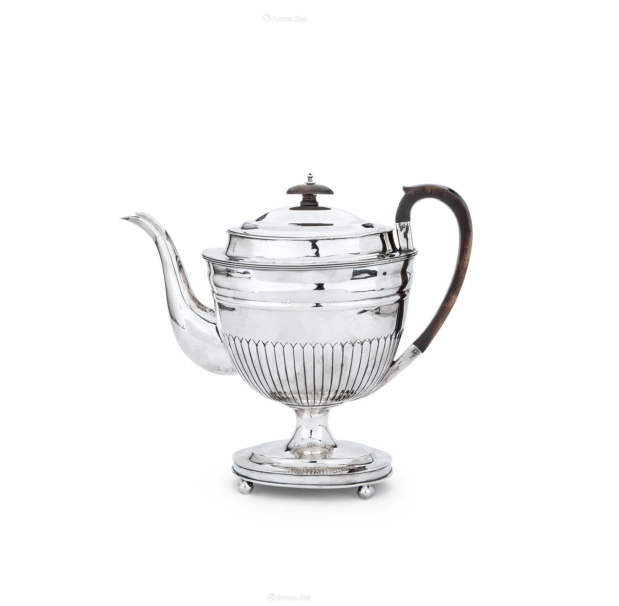 0220 乔治三世时代(1809年) 英国纯银咖啡壶