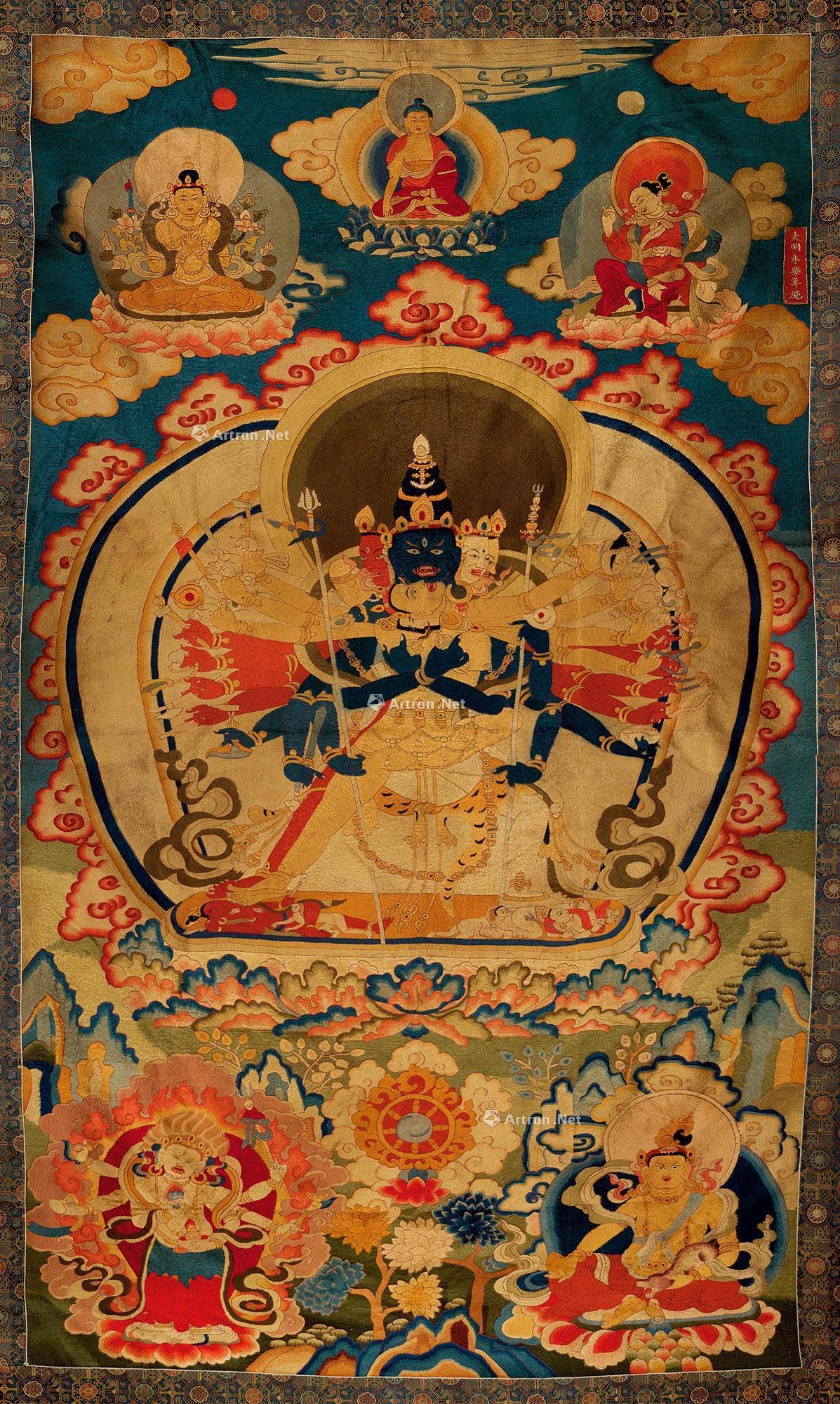 5276 明永乐 御制时轮金刚刺绣唐卡