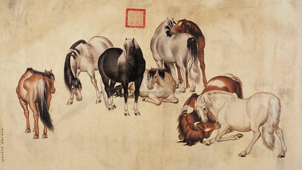 周穆王的八匹骏马图片