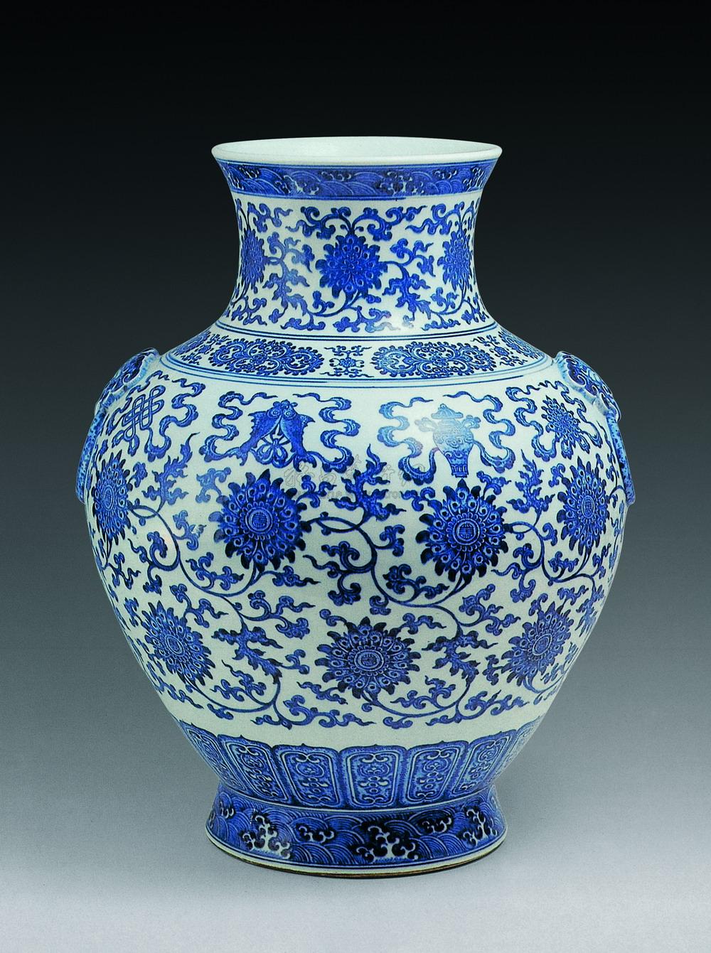 纹兽耳尊】拍卖品_图片_价格_鉴赏_清代青花瓷器_雅昌艺术品拍卖网