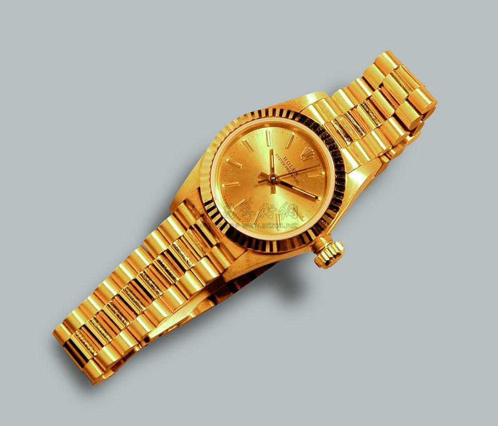 3510 瑞士 rolex 18k金三针手表
