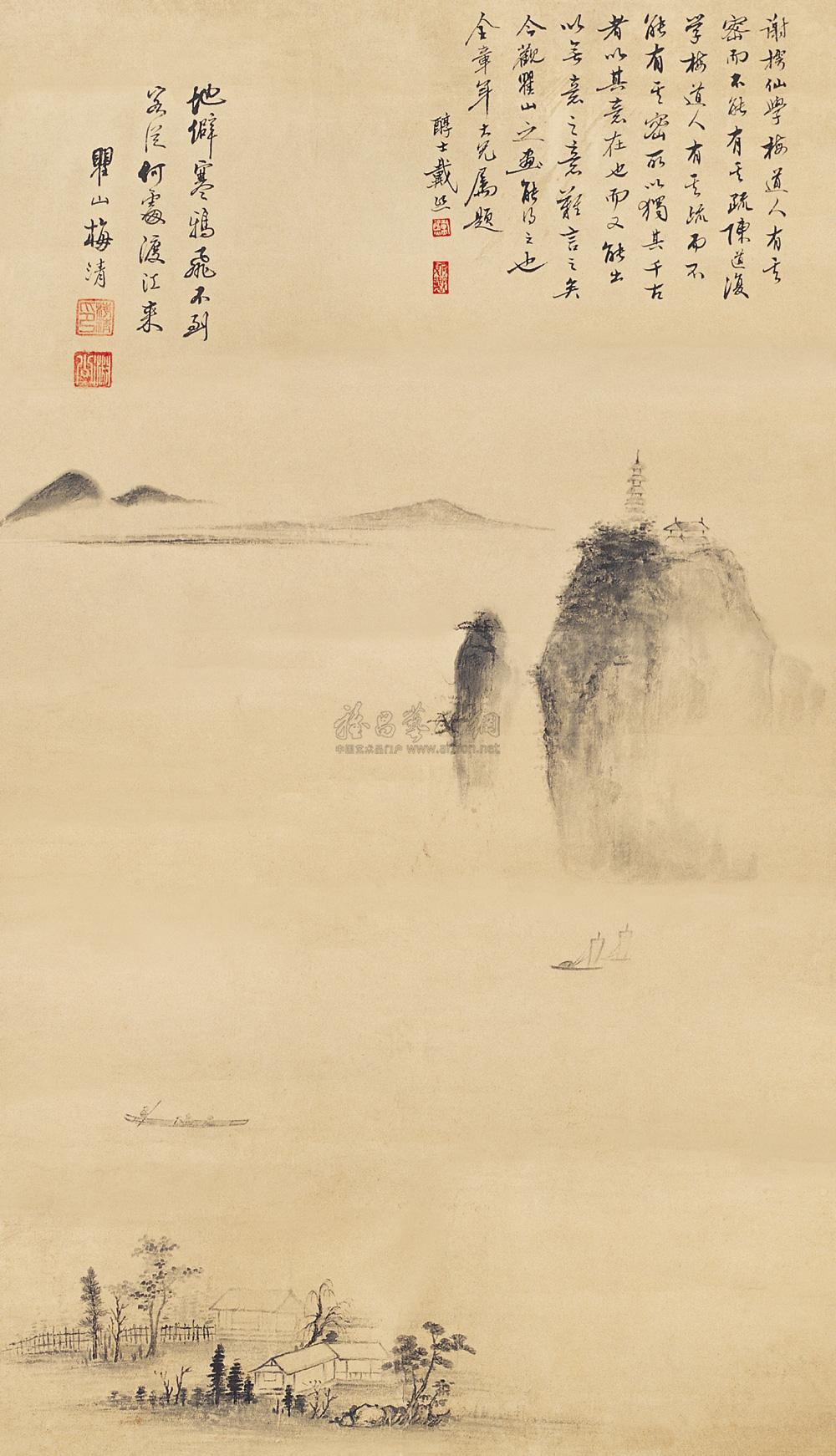 镜心 水墨纸本】拍卖品_图片_价格_鉴赏_绘画_雅昌艺术品拍卖网