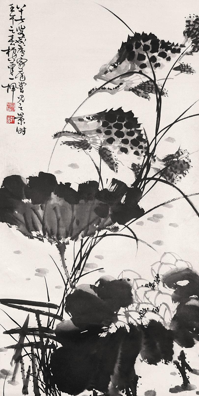 0056 2002年作 鳜鱼图 立轴 纸本
