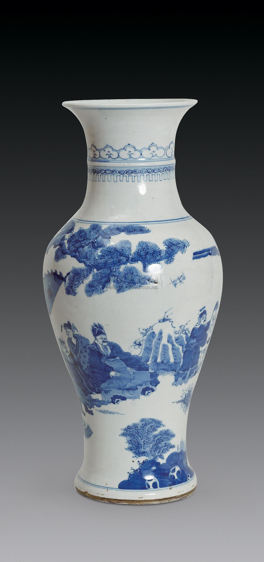 【民国 青花人物观音瓶】拍卖品_图片_价格_鉴赏_民国瓷器_雅昌艺术品