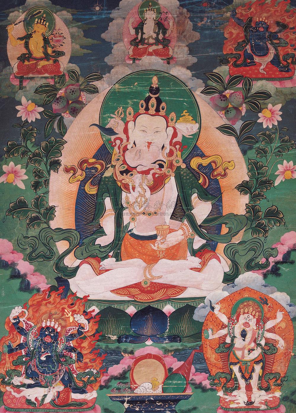 【清乾隆 金刚萨陲双修唐卡】拍卖品_图片_价格_鉴赏_唐卡_雅昌艺术品