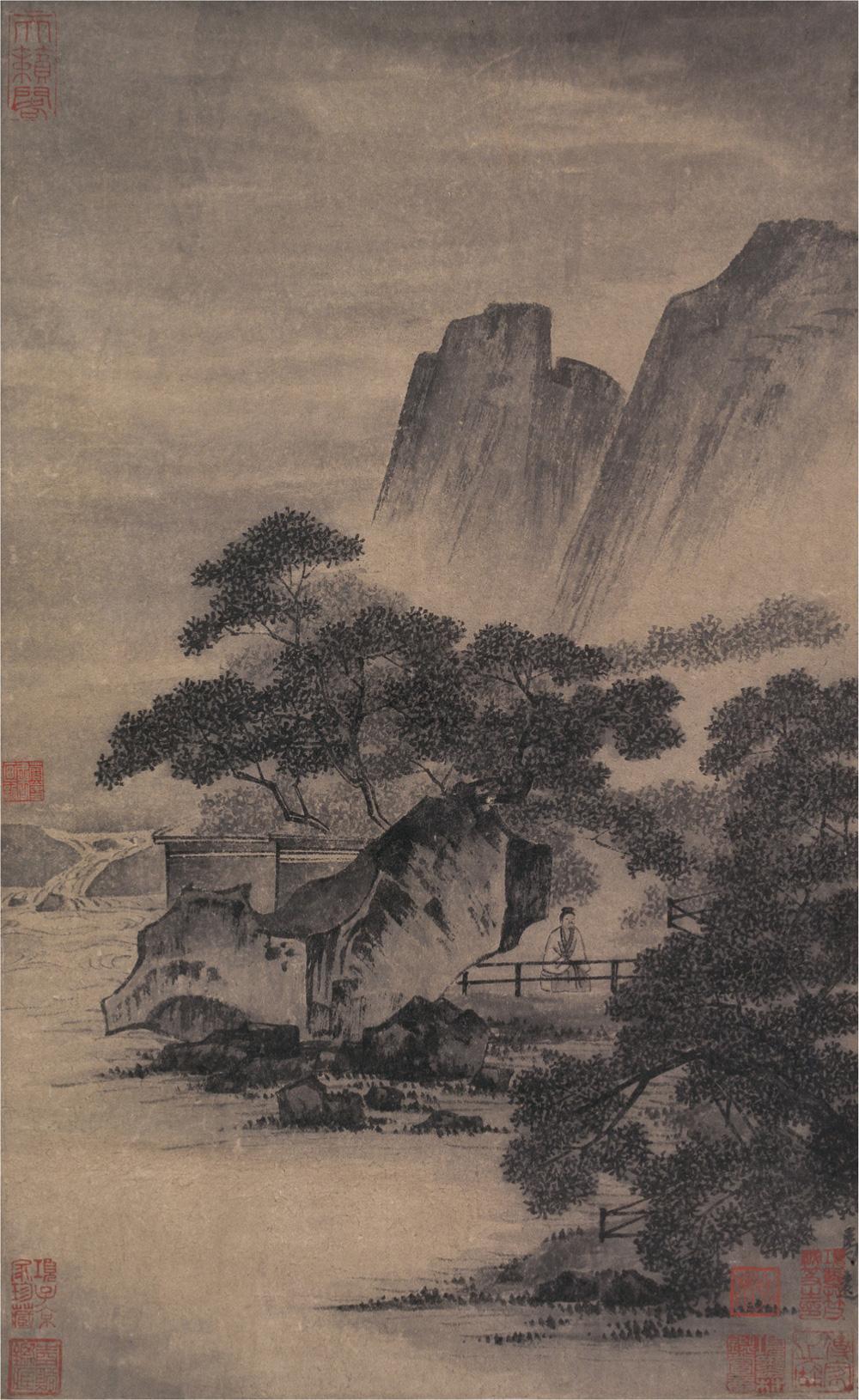 【溪山无尽图 立轴 水墨纸本】拍卖品_图片_价格_鉴赏_绘画_雅昌艺术