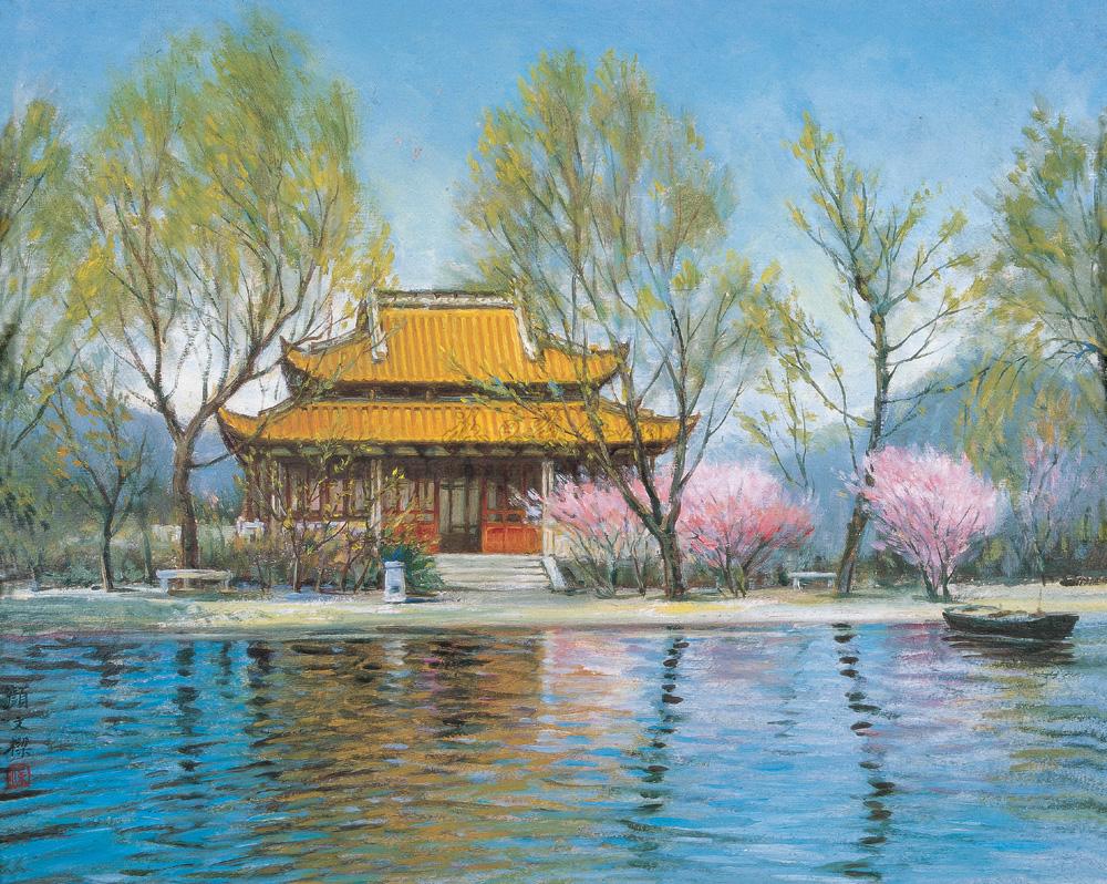 【西湖风景 纸本 水彩画】拍卖品_图片_价格_鉴赏_水粉水彩_雅昌艺术