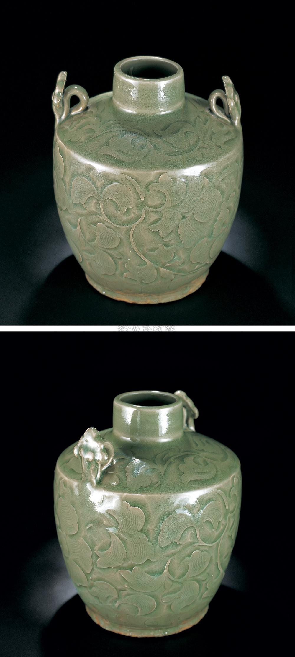 【宋 耀州窑划花双系小罐】拍卖品_图片_价格_鉴赏_元代以前陶瓷_雅昌