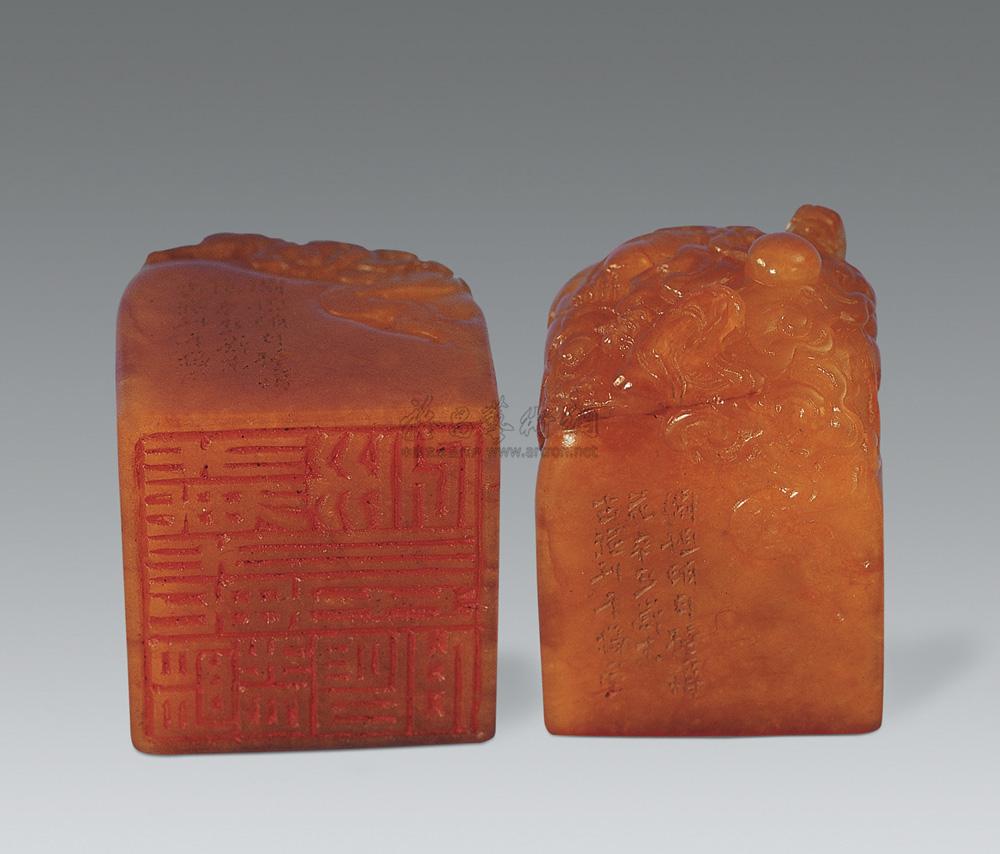 0285 清代 田黄石印章
