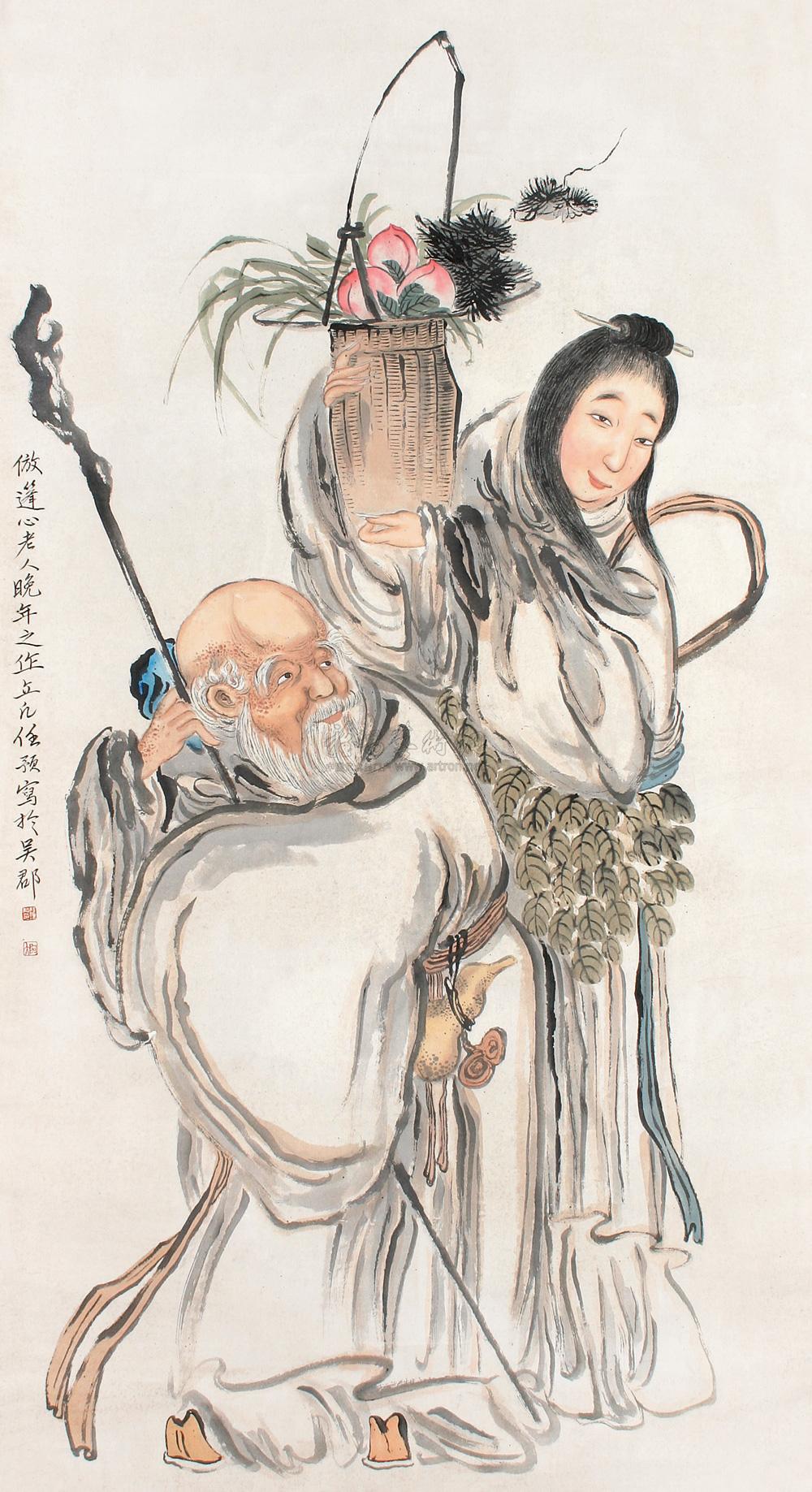 0089 祝寿图 立轴