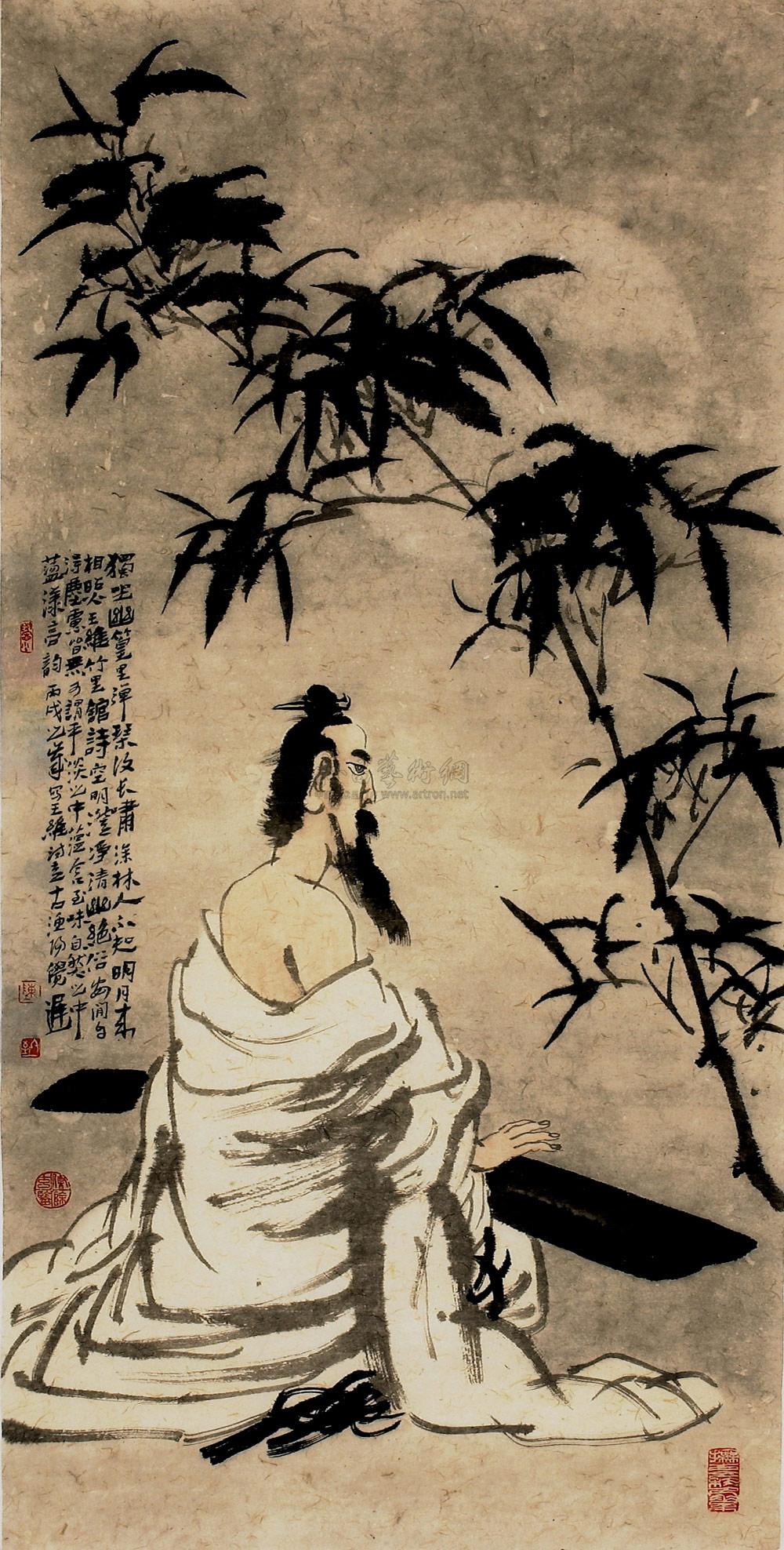 0179 2006年作 抚琴图 镜心 设色纸本