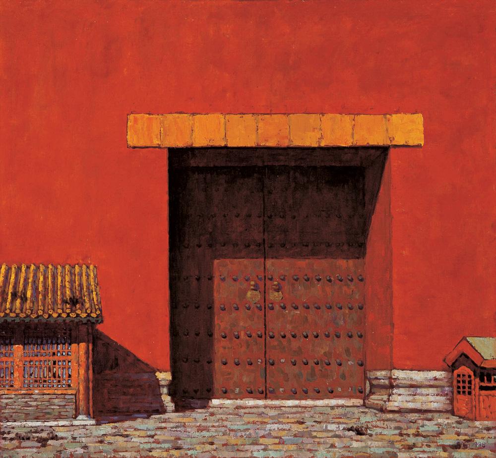 【1998年作 宫门 油彩 画布】拍卖品_图片_价格_鉴赏_油画_雅昌艺术品