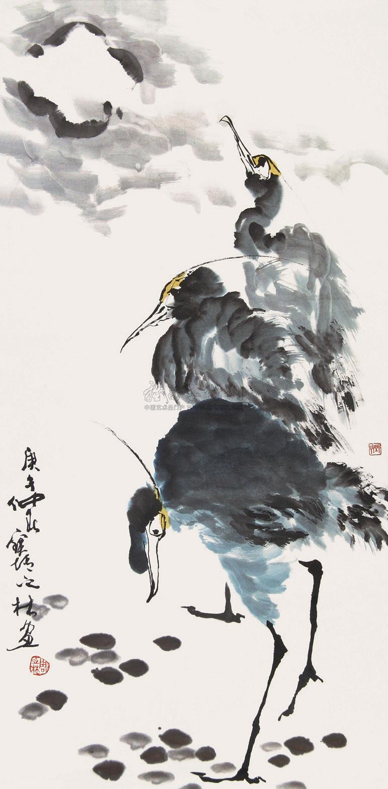 0117 鹭鸶 立轴 纸本
