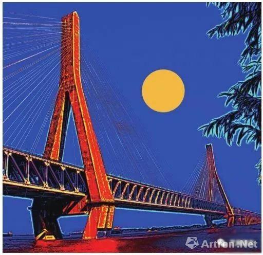 黄鹤楼长江大桥图画图片