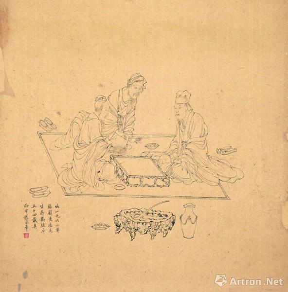 《对弈图》