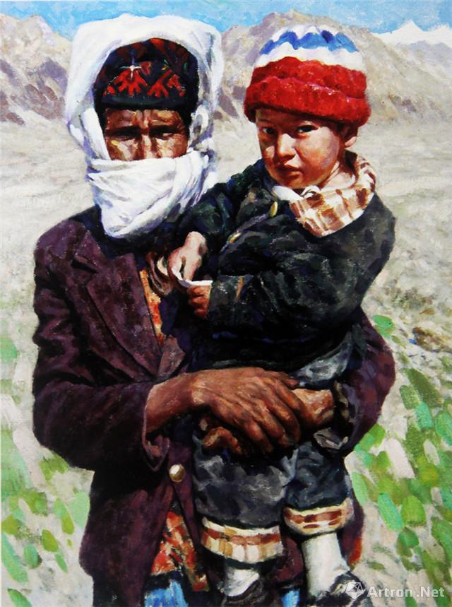 《塔吉克新苗》  王仲 60x80cm 2016年 油画
