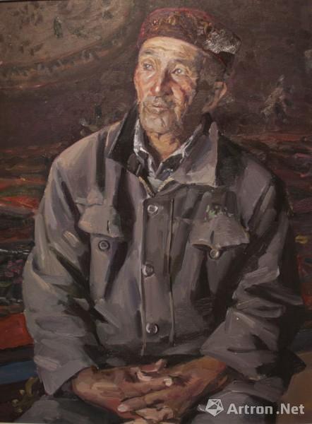 《哈萨克老人》  姚宏儒 80x50cm 2016年 布面油画