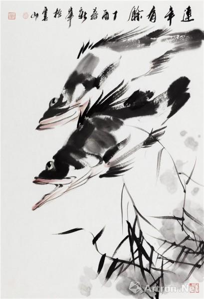 《连年有余》  姚新峰 68x46cm