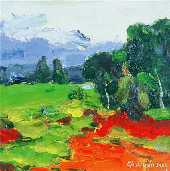 "别样的风景"何坚宁纸板油画作品分享会