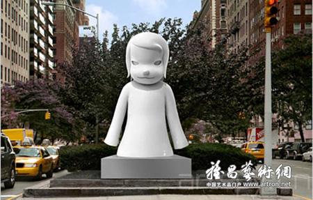 奈良美智大型雕塑纽约展出