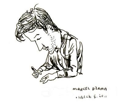 美国艺术家贾森波兰（Jason Polan）要画尽纽约人