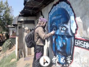 南非涂鸦艺术家为城市增添色彩