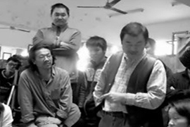 郭润文写生示范过程