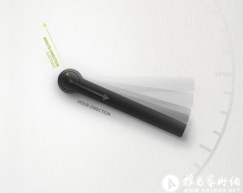 TIME LINE创意钟表设计 没有表盘一样精确报时