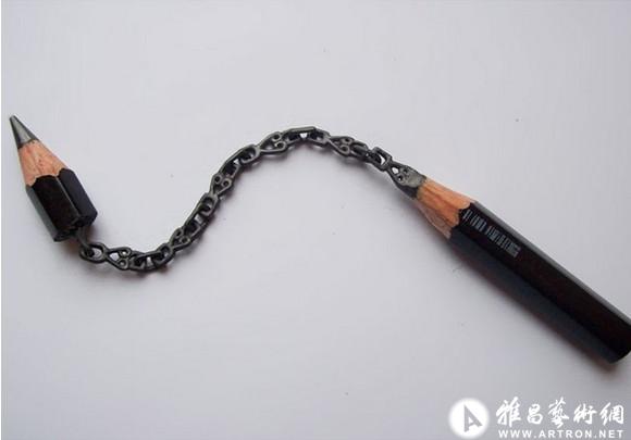 叹为观止的铅笔微雕