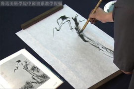 教学视频花鸟画篇——清·高其佩《松鹤图》