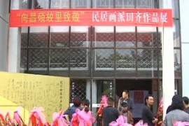 向昌硕故里致敬——民居画派田齐作品展览现场