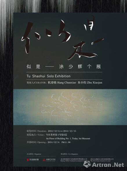似是：涂少辉个展在今日美术馆举办